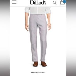 Baird McNutt Alex Slim-Fit Mens Linen Suit Pants (34x32) New with Tags